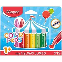 Maped ColorPeps Jumbo Waskrijtjes 12 Kleuren - thumbnail