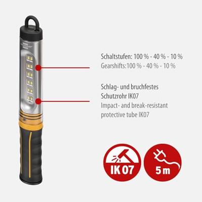 Brennenstuhl LED-werkplaatslamp | IP65 | WL 550 | 520lm | 5m | H07RN-F2x1,0 1175470010 - thumbnail