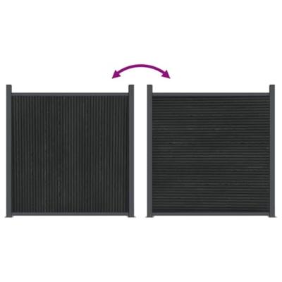 Schuttingpaneel 1564x186 cm HKC grijs