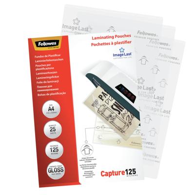Fellowes lamineerhoes Capture125 ft A4, 250 micron (2 x 125 micron), pak van 25 stuks