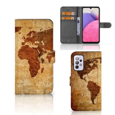 Samsung Galaxy A33 5G | Flip Cover | Wereldkaart