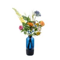Zijdebloem boeket mix blauw/oranje/roze kunstplant excl. vaas Driesprong Collection - Driesprong collection - thumbnail