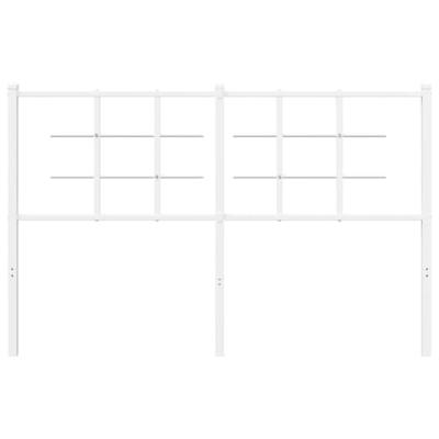 Hoofdbord 135 cm metaal wit