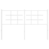 Hoofdbord 135 cm metaal wit - thumbnail