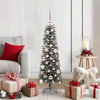 VidaXL Kunstkerstboom met 150 led groen 120 cm pvc en plastic en staal - thumbnail