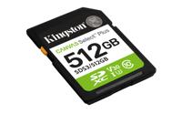 Micro SD kaart met adapter Kingston SDS3/512GB 512 GB - thumbnail