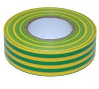 Enzo PVC isolatie tape 20m 19mm geel/groen 4140040 - thumbnail