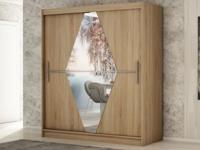 Kast BOLIVAR 2 schuifdeuren 200 cm sonoma - thumbnail