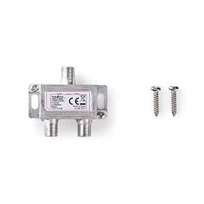 Satelliet F-splitter | Max 6,5 dB demping | 5 - 2400 MHz | 2 uitgangen Satelliet F-splitter | Max 6,5 dB demping | 5 - 2400 MHz | 2 uitgangen