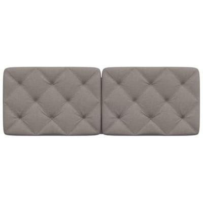Hoofdbordkussen 120 cm stof taupe Hoofdbordkussen 120 cm stof taupe