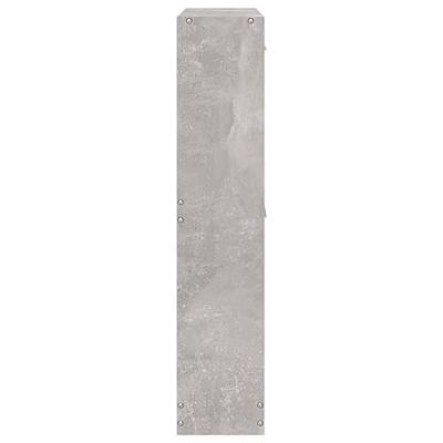 VidaXL Schoenenkast 59x17x81 cm bewerkt hout betongrijs