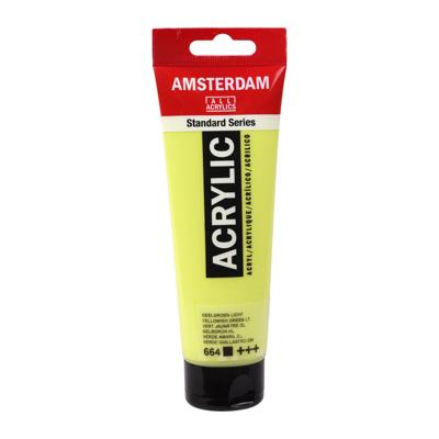 Royal Talens Amsterdam Standard Series Acrylverf Tube 120 ml - Geelgroen Licht 664