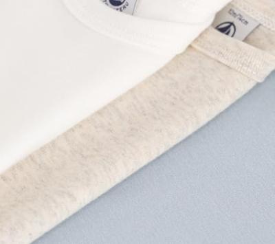 Set van 3 effen body's met korte mouwen baby PETIT BATEAU wit Set van 3 effen body's met korte mouwen baby PETIT BATEAU wit