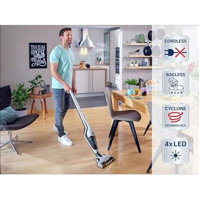 Leifheit 11927 Rotaro Powervac Accu-Stofzuiger Wit Leifheit 11927 Rotaro Powervac Accu-Stofzuiger Wit