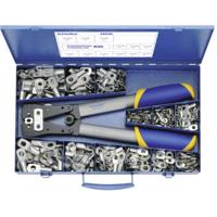 Klauke SK65B Assortiment kabelschoenen Incl. krimptang Dwarsdoorsnede (max.): 50 mm² Ongeïsoleerd Zilver 261 onderdelen - thumbnail