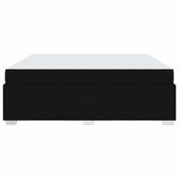 Bedframe met matras Zwart 180 x 200 cm Stof - thumbnail