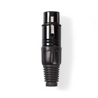 Nedis COTP15902BK Xlr-connector Xlr 3-pins Female Zwart - thumbnail