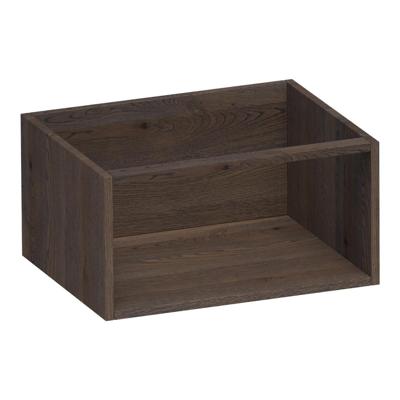 Brauer Flourish - Bijkast - 60 cm - met 1 Opbergvak - Lamellen Eiken Zwart