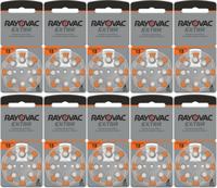 Rayovac gehoorapparaat batterijen Type 13 (oranje) - 10 x 8 stuks - thumbnail