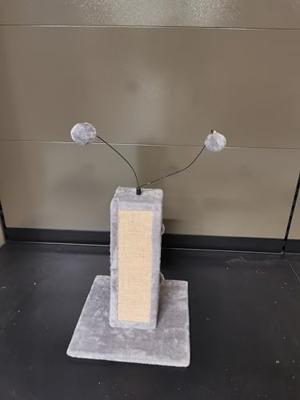 FLAMINGO kattenmeubel lara 35x35x68 cm grijs