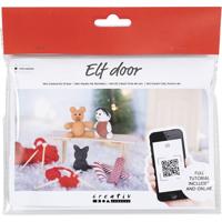 Creativ Company Mini hobbyset kabouterdeur, kerstcadeaus, 1 doos - thumbnail