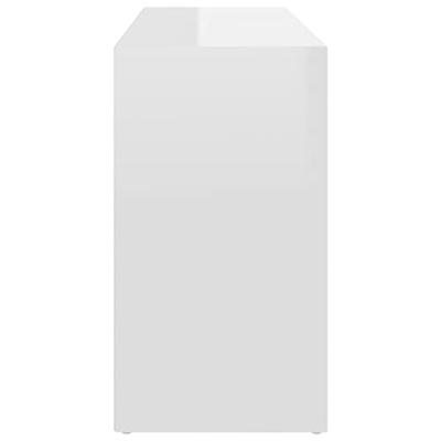 VidaXL Schoenenbank 103x30x54,5 cm bewerkt hout hoogglans wit