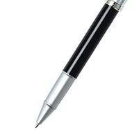 Sheaffer SF-E1931351 Rollerball 100 M Glossy Black Barrel Brushed Chrome Cap Nickel Plated - thumbnail
