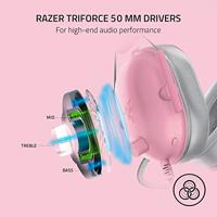Hoofdtelefoon met microfoon Razer Blackshark V2 X Roze - thumbnail