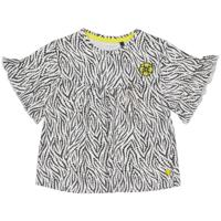Quapi Meisjes t-shirt - Meri - AOP zwart zebra - thumbnail