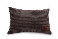 Desgined by Lotte Hoofdkussen Ribbed - Hond - Bruin - 35x23 cn - thumbnail