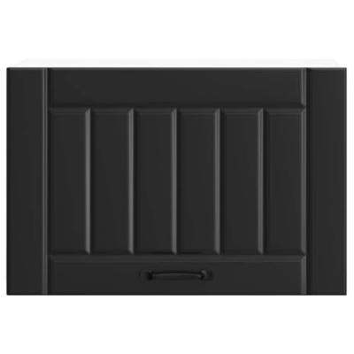 Keukenwandkast Lucca bewerkt hout zwart