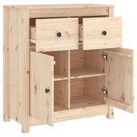 Dressoir 70x35x80 cm massief grenenhout - thumbnail