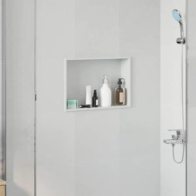 Douche Niche Wit 45 x 30 x 9.5 cm Roestvrij staal
