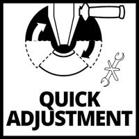 Einhell TE-AG 125/750 Kit 4430885 Haakse slijper 125 mm Incl. koffer, Incl. accessoires 750 W - thumbnail