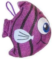 LG-Imports knuffelvis junior 12 x 14 cm pluche paars - thumbnail