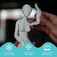 Polymaker PB01006 PolyLite Filament PETG Hittebestendig, Hoge treksterkte 1.75 mm 1000 g Geel 1 stuk(s) - thumbnail