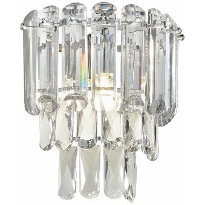 LED Wandlamp - Trio Select Malizia - 1 Lichtpunt - E14-fitting - IP20 - Chroom - Metaal