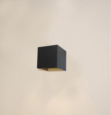 Artdelight Wandlamp Gymm 10x10 cm excl. G9 zwart goud