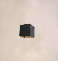 Artdelight Wandlamp Gymm 10x10 cm excl. G9 zwart goud - thumbnail