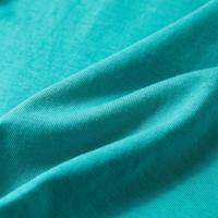 Kindershirt met korte mouwen 104 donkermintkleurig - thumbnail