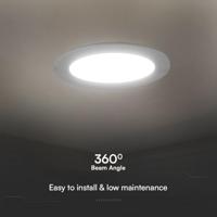 V-TAC VT-61024 78681 LED-inbouwpaneel Energielabel: E (A - G) 24 W Neutraalwit Wit - thumbnail