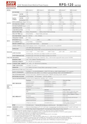 MEAN WELL RPS-120-48 Schakelnetvoedingsmodule 48 V/DC 2.5 A 120 W, 80 W