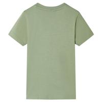 Kindershirt met korte mouwen 92 lichtkakikleurig - thumbnail