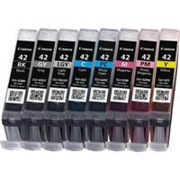 Canon Inktcartridge CLI-42 Origineel Combipack Zwart, Cyaan, Magenta, Geel, Foto cyaan, Foto magenta, Grijs, Lichtgrijs 6384B010 - thumbnail