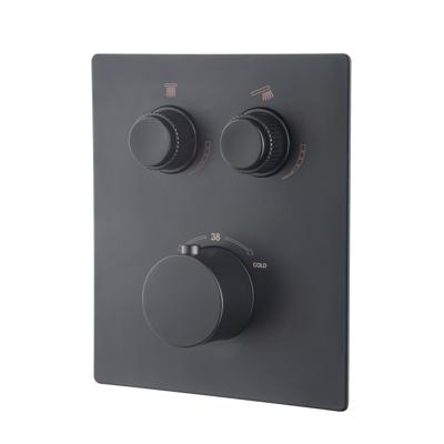 Afbouwdeel Inbouwthermostaat Wiesbaden Caral Klik Pro 2-weg Mat Zwart Afbouwdeel Inbouwthermostaat Wiesbaden Caral Klik Pro 2-weg Mat Zwart