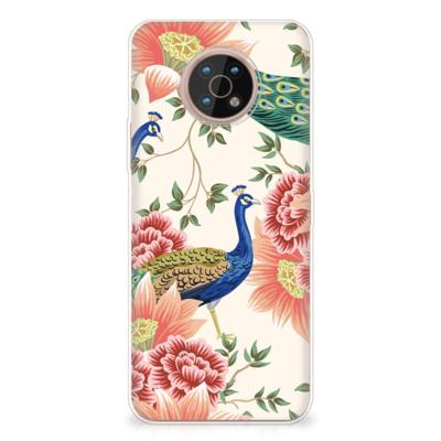 TPU Hoesje voor Nokia G50 Pink Peacock TPU Hoesje voor Nokia G50 Pink Peacock