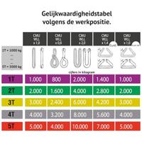 Slinger/hardloper Ponsa 030,091,001,108 Cargopack 3000 Kg Geel Plat 100 cm - thumbnail