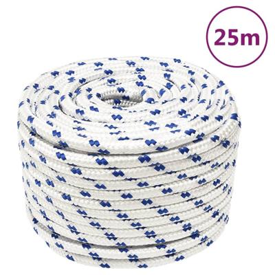 VidaXL Boot touw 12 mm 25 m polypropyleen wit VidaXL Boot touw 12 mm 25 m polypropyleen wit