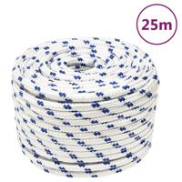VidaXL Boot touw 12 mm 25 m polypropyleen wit - thumbnail