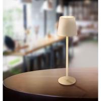 Globo Design tafellampVannie zand bruin oplaadbaar - 58438S - thumbnail
